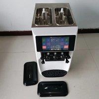 Electric Ice Cream Maker Machine W/ Compressor Fridge Popsicle Machine Stainless Steel Yogurt Milk Commercial