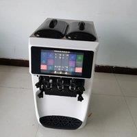 Commercial Ice Cream Machine, Yield, 2900W 3-Flavors Freestanding Soft Serve Ice Cream Make