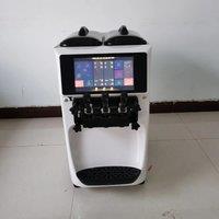 Commercial Soft Ice Cream Machine, Production Capacity Of 6.48-8.64Gal/H,6L*2 liter hopper, 3 flavors, LCD panel