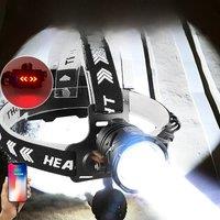 80000LM Powerful Headlamp USB Rechargeable Headlight Flashlight Large aperture XHP360 LED Head lamp