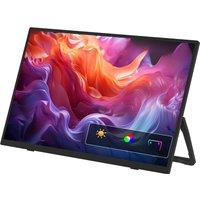 ZEUSLAP 15.6 FHD 100%sRGB 300Nits Ultra thin Back Stand Design Portable Monitor for Phone Gaming Laptop