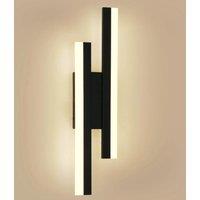 LED Long Wall Lights,16W Black Long Wall Sconces Fixtures Acrylic for Bedroom Bathroom Living Room