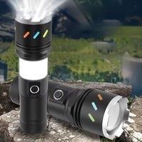 White Laser Strong Light Long Range Flashlight Portable Outdoor Exploration Camping Waterproof High