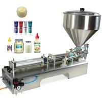 PBOBP Horizontal Single Head Paste Filling Machine with Mixing tank for Cleaning Paste and Body