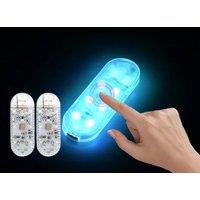 LED Car Mini Touch Light USB Charging Portable Auto Roof Ceiling Reading Night Lamp Wireless Car Decoration Ambinet Light