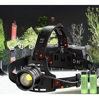 2025 USB Rechargeable Aluminum Alloy Headlamp Super Bright Front Head Lamp 3 Lighting Modes Zoomable