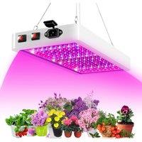 1000W LED Grow Light for Indoor Plants 312 LEDs Full Spectrum Veg and Bloom Dual Switch IP65 Waterproof Hanging Plant Growing