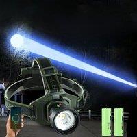 1000000LM Strong Light LED Headlamp Rechargeable 18650 High Power Head Lamp Zoom 3000m With