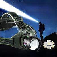 2025 Most Powerful LED Headlight TYPE-C USB Rechargeable 18650/21700 Battery Head Torch Zoom