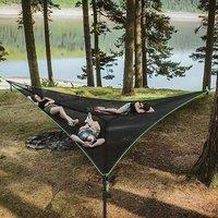 Outdoor Camping Hanging Portable Bed Triangle Hammock Portable Multi Person Aerial Mat travel