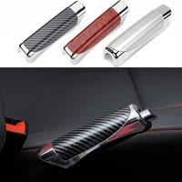 Universal Car Handbrake Grips Hand Brake Cover Protection Cover Carbon Fiber Parking Brake Decoration Shell Interior Accessories