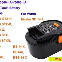 14.4V 3000mAh/5000mAh Battery B1430R L1414R L1415 L1430 L1430L L1430R B1420 B1420R M1430R L1420R B14.4 BF14.4 BX14.4 for AEG