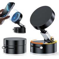 Ultra Magnetic Phone Holder Foldable Car Phone Mount Dashboard Phone Bracket 360 Degree Rotation