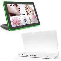 10 Android PoE desktop tablet equiped with Multi-color LED frame, Micphone, Camera, Speakers, BT, wifi, RJ45, Serial port, USB