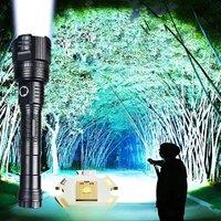 1000000LM High Power Led Flashlights Ultra Powerful Tactical Flashlight Telescopic Zoom Torch Search
