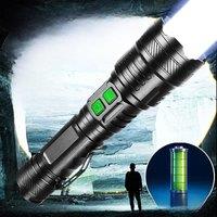 1000000 Lumens Powerful LED Flashlight Super Bright Rechargeable Torch Portable High Power