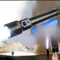 10000mAh High Power LED Flashlights Rechargeable LED Torch Light Ultra Powerful Flashlight Outdoor