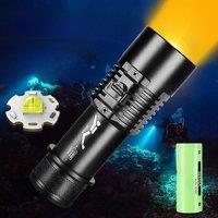 XHP160 LED High Power Diving Torch IPX8 Professional Diving Flashlight 26650 Underwater Lantern