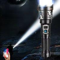 High Strong Power LED Flashlights Tactical Lantern Outdoor Lights USB Rechargeable Lamps Waterproof