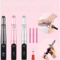 2 in 1 Rechargeable Nail Drill, LED Nail Lamp & Nail File Set, Professional Manicure Tool Art Equipment for Home Use