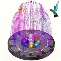 1pc Solar Fountain Outdoor PoolSolar Fountain Pump Essential in Summer Suitable for Ponds, Swimming Pools, Gardens, Fish Tan