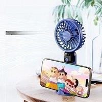 Mini Portable Handheld Fan: LED Display, 3-Speed Strong Wind, Fan Rechargeable Portable, Sleek