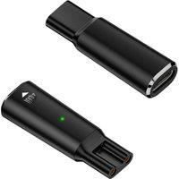 LISI 8V HQ850 Type-C Shaver Charger Adapter Charging Converter for Philips One Blade QP2530 QP2630 with Charging Indicator