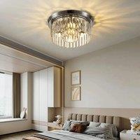 Voltsify Crystal Mount Ceiling Light for Living Room Bedroom Bulb not included