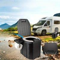 Folding Toilet Outdoor Closestool Portable Collapsible AntiOdor Storage Box Car Toilet Adult