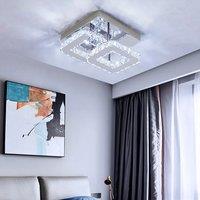 Voltsify Double Tier Square Crystal Celling Light for Living Rooms, Bedrooms and Nurseries