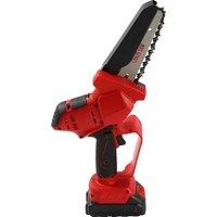 Mini Chainsaw Cordless 6-inch, Handheld Electric Power Chain Saw with 2 Batteries, for Garden Tree