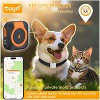 Mini 4G GPS Tracker for Dogs Cats with Health Monitor GPS Dog Fence Waterproof Works with Any Collar Universal