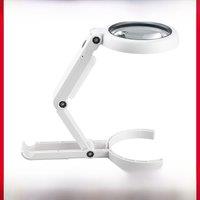 Desktop magnifying glass with lamp, circuit board, stand type watch repair tool, mobile phone watch, elderly reading, hd