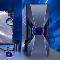 Antec PC Case DA601 Chassis Game Computer Case Desktop Mid Tower Glass Side Transparent With 2Fans