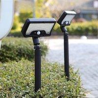 Solar Motion Sensor Garden Light, 5 - 6m Detection, 360 Rotatable Lamp, 4 Lighting Modes, Weatherproof Lighting, for Outdoor