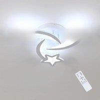 Modern Star Shape LED Ceiling Light, Dimmable LED Ceiling Lamp with Remote Control, Ceiling Light