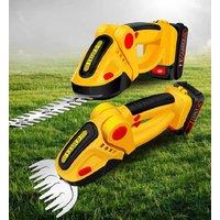 24V Electric Hedge Trimmer 2 in 1 Household Lawn Mower Garden Bush Scissors Garden Grass Scissors Suitable for Makita Batteries