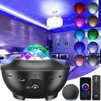 Voltsify Galaxy Projector with Bluetooth Speaker 10 Water Ripple Light