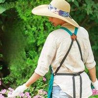 Outdoor picking large pocket apron gardening quick release harvesting apron backpack tools apron