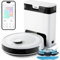 Lefant M2Pro Robot Vacuum with Mop,Self-Emptying, 6000Pa , DTOF Laser Navigation, PSD Obstacle Avoidance, Wi-fi/Alexa Control