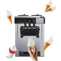 Multi Functional Soft Ice Cream Machine, 3-Nozzle Commercial Frozen Yogurt Machine