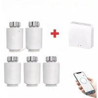 Tuya ZigBee Radiator Actuator Thermostat Smart TRV Thermostatic Valve Temperature Controller Support