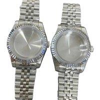 Watch Case + Strap 39mm Stainless Steel Shell for NH35/NH36 Movement Watch Cover Watchband