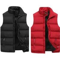 Mens Bubble Padded Vest Jackets 2023 Autumn Winter Warm Zipper Top Clothes Versatile Waterproof Down