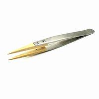Watch Repair Tool, Boxwood Tweezers, Precision Anti Magnetic Tweezers, 27 # Pointed Tweezers, Insulated and Not Damaging Parts
