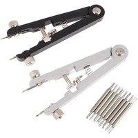 6825 Watch Pliers Watch Spring Bar Plier Tool Kit Tweezer Removal Strap With Screw Adjustment Length Size Replacement Repair