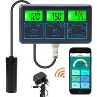 WiFi Tuya Smart PH Meter Online Water Quality Meter PH/ORP/EC/TDS/CF/Humidity/TEMP Tester for Aquarium Fish Tank Swimming Pool