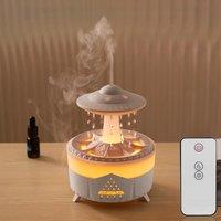 350ml Aroma Air Humidifier Mini Usb Remote Control Raindrop Colorful Light Aromatherapy Room Rain Cloud Aroma Oil Diffuser