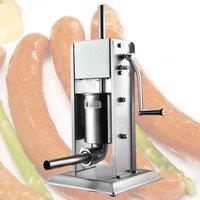 Automatic Electric Sausage Filler Machine 10L Churros Extruder Hot Dog Filler Salami Maker