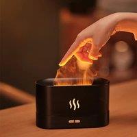Flame Diffuser 180ML Air Humidifier Ultrasonic Aromatherapy Cool Mist Maker Essential Oil Lamp